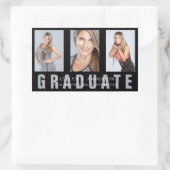 Abschluss FotoCollage Custom rechteckige Sticke Rechteckiger Aufkleber (Tasche)