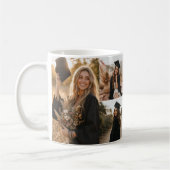 Abschluss-Fotocollage Kappe und Robe Kaffeetasse (Links)