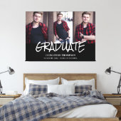 Abschluss-FotoCollage Leinwanddruck (Insitu (Schlafzimmer))