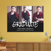 Abschluss-FotoCollage Leinwanddruck (Insitu (Wohnzimmer))