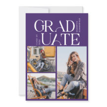 Abschluss FotoCollage Lila Graduate