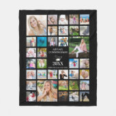 Abschluss-Fotocollage-SkriptKLASSE Fleecedecke (Vorderseite)