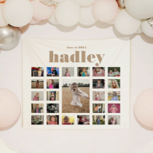 Abschluss-Fotocollage-Tapestry Wandteppich