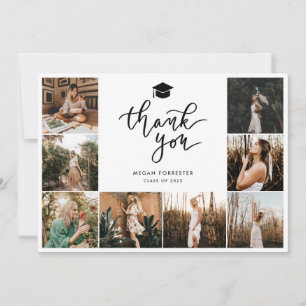 Abschluss FotoCollage Vielen Dank, dass Sie sich e Dankeskarte