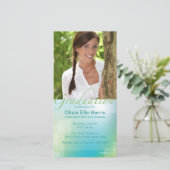 Abschluss-Fotokarte Ankündigung (Stehend Vorderseite)