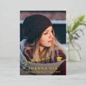 Abschluss-Fotokarte Folien Feiertagskarte (Stehend vorne)