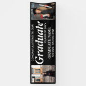 Abschluss-Fotos, Jahrgang, Graduate Black Banner (Vertikal)