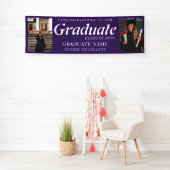 Abschluss-Fotos, Jahrgang, Studiengang Lila Banner (Insitu)