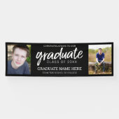 Abschluss-Fotos - Klasse des Jahres Schwarz Banner (Horizontal)