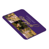 Abschluss Fotos Lila Grad 2025 Ankündigung Magnet (Rechte Seite)