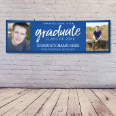 Abschluss Fotos mit Royal Blue Virtual Banner