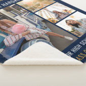 Abschluss Fotos Navy Blue Grad 2025 Sherpadecke (3/4)