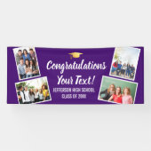 Abschluss-Fotosammlungs-Glückwunsch für alle Farbe Banner (Horizontal)