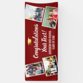 Abschluss-Fotosammlungs-Glückwunsch für alle Farbe Banner (Vertikal)