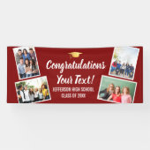 Abschluss-Fotosammlungs-Glückwunsch für alle Farbe Banner (Horizontal)