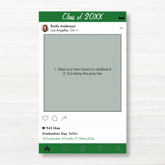 Abschluss Frame Party Prop Foto Stand Poster