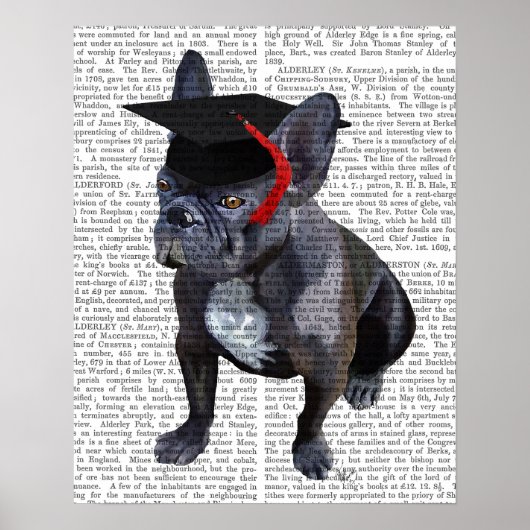 Abschluss French Bulldog Poster (Vorne)