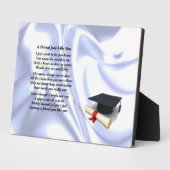 Abschluss Freund Gedicht Plaque Fotoplatte (Seite)