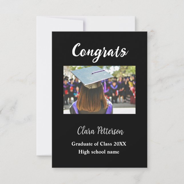 Abschluss fügen Name-Klasse von 20xx-Glückwünschen (Vorderseite)