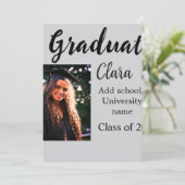 Abschluss fügen Name-Klasse von 20xx-Glückwünschen Einladung (Stehend Vorderseite)