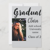 Abschluss fügen Name-Klasse von 20xx-Glückwünschen Einladung (Rückseite)