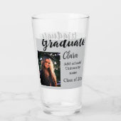 Abschluss fügen Name-Klasse von 20xx-Glückwünschen Glas (Rückseite)