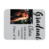 Abschluss fügen Name-Klasse von 20xx-Glückwünschen Magnet (Horizontal)