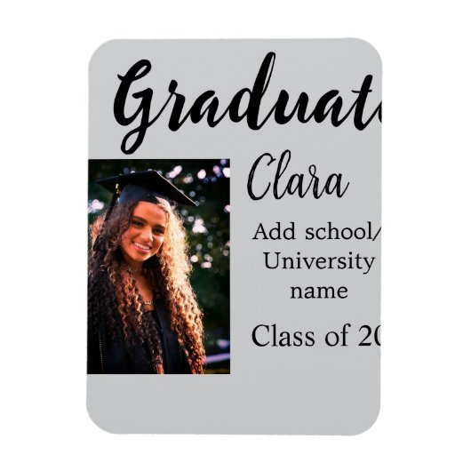 Abschluss fügen Name-Klasse von 20xx-Glückwünschen Magnet (Vertikal)