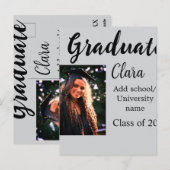 Abschluss fügen Name-Klasse von 20xx-Glückwünschen Postkarte (Vorne/Hinten)