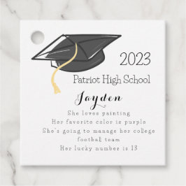Abschluss Fun Fakten Grad Cap Custom Geschenkanhänger