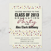 Abschluss Fun Party Einladung 2013 (Vorne/Hinten)