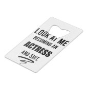 Abschluss Funny Gift Theater Geldbeutel Flaschenöffner (Rückseite Schrägansicht)