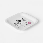 Abschluss Funny KISS MEINE KLASSE GOODBYE Name Pappteller (Gewinkelt)