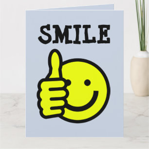 ABSCHLUSS FUNNY SMILE FACE GLÜCKWUNSCH BIG CARD KARTE