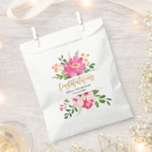 Abschluss für Aquarellblumen und Gold Geschenktütchen (Ausgeschnitten)