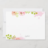 Abschluss für Aquarellkosmetik Einladung (Rückseite)