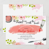 Abschluss für Aquarellkosmetik Einladung (Vorne/Hinten)