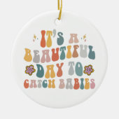 Abschluss für Arbeitskräfte und Krankenversicherun Keramik Ornament (Vorne)