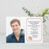 Abschluss für Architektur und Engineering-Foto läd Einladung (Stehend Vorderseite)