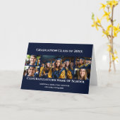 Abschluss für benutzerdefinierte 5-Foto-Sortierfol Karte (Gelbe Blume)