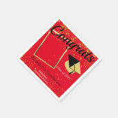 Abschluss für benutzerdefinierte Fotos Serviette (Ecke)