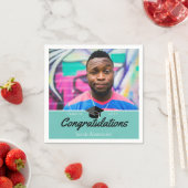 Abschluss für benutzerdefinierte Fotos Serviette (Beispiel)