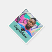 Abschluss für benutzerdefinierte Fotos Serviette (Ecke)