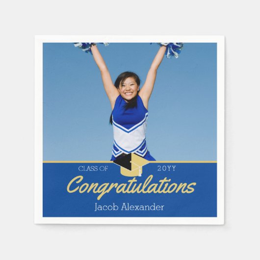 Abschluss für benutzerdefinierte Fotos Serviette (Vorderseite)