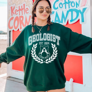 Abschluss für benutzerdefinierte Geologie Est 2024 Sweatshirt