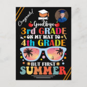 Abschluss für benutzerdefiniertes Bild und Text de Ankündigungspostkarte (Vorderseite)