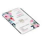 Abschluss für Blumendesign Einladung Magnet (Rechte Seite)