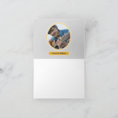 Abschluss für Cap and Diploma Foto - Dankeschön-Ka Dankeskarte (Innenseite)