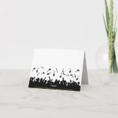 Abschluss für Cap and Diploma Foto - Dankeschön-Ka Dankeskarte (Rückseite)