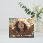 Abschluss für das Foto mit Hochschulabschluss in E Dankeskarte (Stehend Vorderseite)